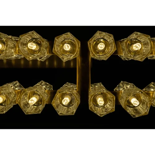 Люстра на штанге 0859CL-60AB Milosh Tendence прозрачная на 60 ламп, основание золотое в стиле современный американский  фото 6