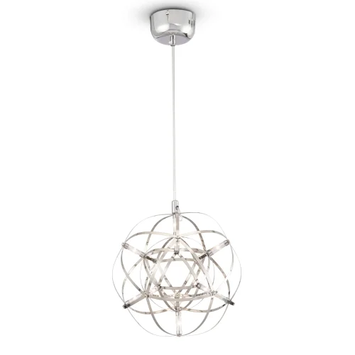 Светильник подвесной LED Amber FR5099PL-L6CH Freya хром на 1 лампу, основание хром в стиле современный 
