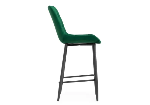 Полубарный стул Алст К зеленый / черный 502120 Woodville, зелёный/велюр, ножки/металл/чёрный, размеры - ****500*580 фото 3