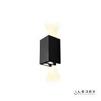 Бра LED Double ZD8160-12W BK iLedex чёрный 1 лампа, основание чёрное в стиле современный хай-тек 