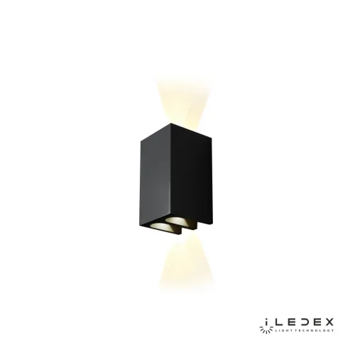 Бра LED Double ZD8160-12W BK iLedex чёрный на 1 лампу, основание чёрное в стиле хай-тек современный 