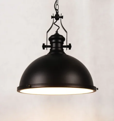 Светильник подвесной Eligio LDP 6863-3 BK+WT Lumina Deco чёрный на 3 лампы, основание чёрное в стиле лофт фото 3