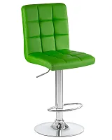 Стул барный 5009-LM KRUGER,  цвет сиденья зеленый, цвет основания хром Dobrin, зелёный/экокожа, ножки/металл/хром, размеры - 1000*1220***410*560