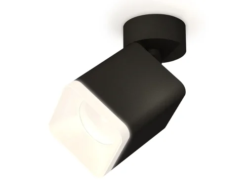 Светильник накладной Techno spot XM7813022 Ambrella light чёрный 1 лампа, основание чёрное в стиле хай-тек современный квадратный