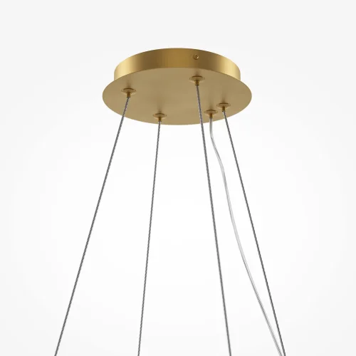 Светильник подвесной LED Trove MOD486PL-L38BSK Maytoni прозрачный на 1 лампу, основание латунь в стиле современный фото 5