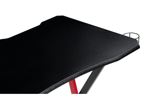 Компьютерный стол Kolman black / red 11972 Woodville столешница чёрная из лдсп фото 6