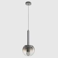 Светильник подвесной ECLIPSE SP1 D130 CHROME Crystal Lux прозрачный дымчатый на 1 лампу, основание хром в стиле современный 