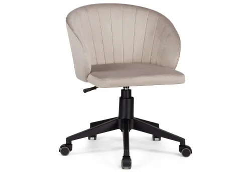 Компьютерное кресло Пард светло-коричневый 464229 Woodville, бежевый/велюр, ножки/пластик/чёрный, размеры - *870***590*600