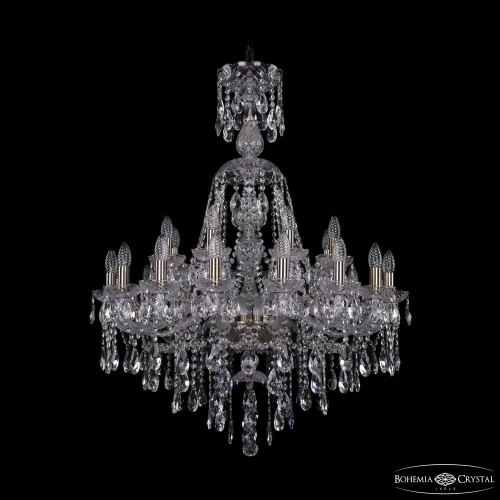 Люстра подвесная 1415/16+8/300/XL-106 Pa Bohemia Ivele Crystal без плафона на 24 лампы, основание бронзовое в стиле классический sp