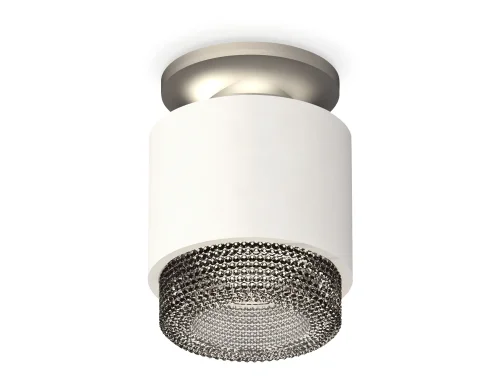 Светильник накладной Techno spot XS7510102 Ambrella light белый 1 лампа, основание серебряное в стиле современный хай-тек круглый