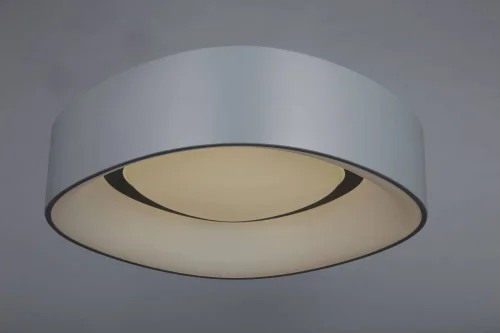 Люстра потолочная LED Enfield OML-45217-51 Omnilux белая на 1 лампа, основание серое в стиле хай-тек  фото 3