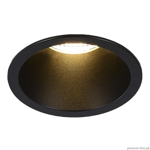 Светильник точечный LED ST754 ST754.438.07 ST-Luce чёрный 1 лампа, основание чёрное в стиле хай-тек круглый