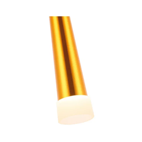 Светильник подвесной LED Orpelo SLE200103-01 Evoluce золотой 1 лампа, основание белое в стиле современный трубочки фото 3