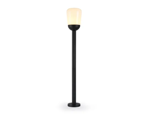 Парковый светильник ST2095 Ambrella light уличный IP54 чёрный 1 лампа, плафон белый в стиле хай-тек современный E27