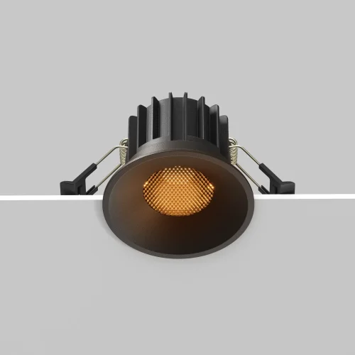 Светильник точечный LED Round DL058-12W2.7K-B Maytoni чёрный на 1 лампу, основание чёрное в стиле современный хай-тек круглый фото 8