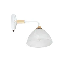 Бра с выключателем Matthew A5032AP-1BR Arte Lamp белый 1 лампа, основание белое в стиле современный 