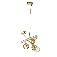 Светильник подвесной Saldo V000334 Indigo золотой 1 лампа, основание золотое в стиле современный 