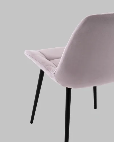 Стул Флекс N светло-сиреневый УТ000041308 Stool Group, сиреневый/велюр, ножки/металл/чёрный, размеры - *830**** фото 8