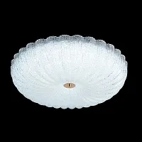 Светильник потолочный LED с пультом SOLARIS PL500 Crystal Lux прозрачный на 1 лампу, основание золотое в стиле современный 