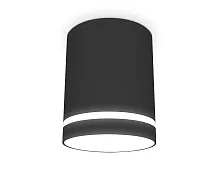 Светильник накладной TN3204 Ambrella light чёрный 1 лампа, основание чёрное в стиле современный круглый