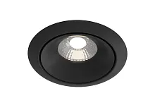 Светильник точечный LED Yin DL031-L12W4K-D-B Maytoni чёрный 1 лампа, основание чёрное в стиле современный хай-тек 