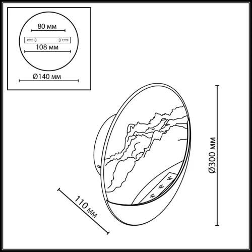 Бра LED Montana 7168/6WL Odeon Light белый на 1 лампу, основание белое в стиле современный классический панно фото 2 Бра LED Montana 7168/6WL Odeon Light белый на 1 лампу, основание белое в стиле современный классический панно фото 2