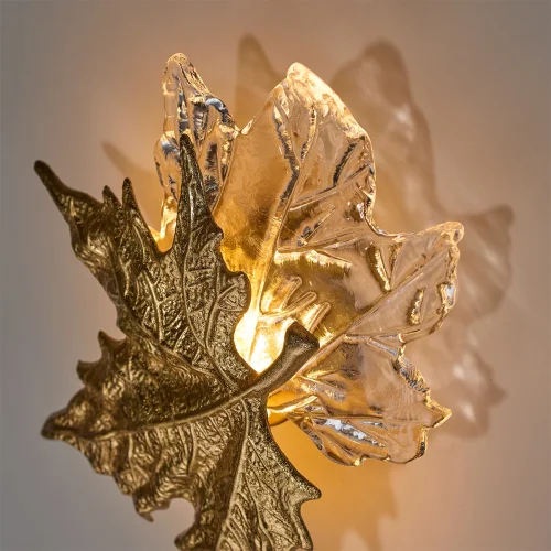Бра LED Eva 4371/6WL Odeon Light золотой прозрачный на 1 лампа, основание золотое в стиле классический флористика флористика отражённый свет фото 5