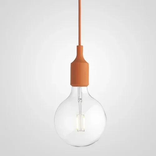 Светильник подвесной Muuto E27 Orange 186769-22 ImperiumLoft без плафона 1 лампа, основание оранжевое в стиле скандинавский 
