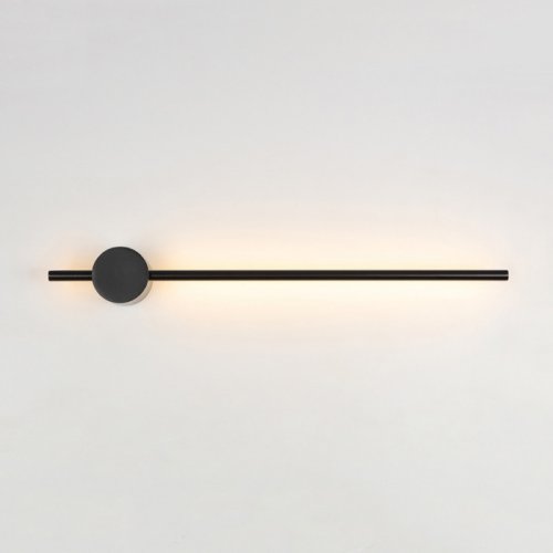 Настенный светильник Wall LINES L100 Black 178036-26 ImperiumLoft чёрный на 1 лампа, основание чёрное в стиле минимализм  фото 8