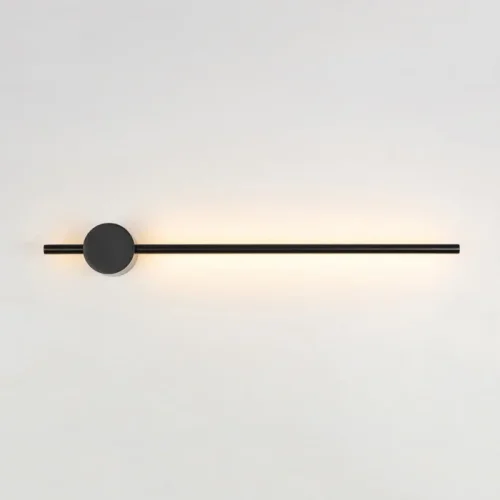 Настенный светильник Wall LINES L150 Black 178034-26 ImperiumLoft чёрный на 1 лампа, основание чёрное в стиле минимализм  фото 8