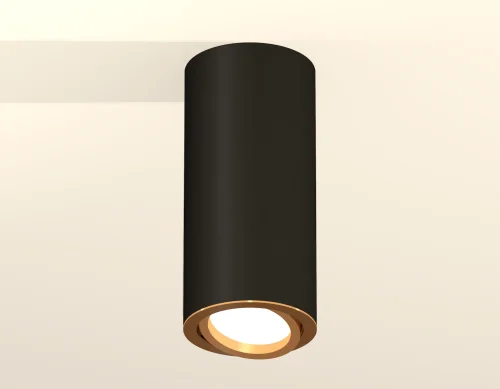 Светильник накладной XS7443004 Ambrella light чёрный 1 лампа, основание чёрное в стиле хай-тек современный круглый фото 2