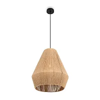 Светильник подвесной LoungeGarden FR5247PL-01BG1 Freya бежевый на 1 лампу, основание чёрное в стиле современный кантри винтаж 