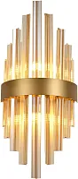 Бра Marquis 4263-1W Favourite янтарный на 1 лампу, основание золотое в стиле современный 