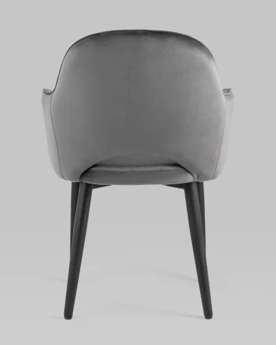 Стул Венера диамант NEW, велюр серый УТ000037249 Stool Group, серый/велюр, ножки/металл/чёрный, размеры - ****585*645 фото 6