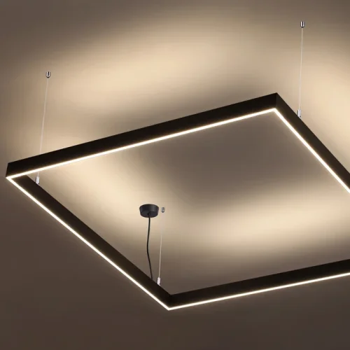 Светильник подвесной LED Iter 358160 Novotech чёрный 1 лампа, основание чёрное в стиле современный линейный фото 3