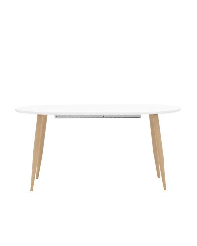 Стол обеденный Берген, раскладной, 160-220*90, белый УТ000003492 Stool Group столешница белая из мдф фото 2