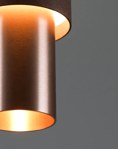 Светильник подвесной LED Elli V10883-PL Moderli коричневый 1 лампа, основание коричневое в стиле современный трубочки фото 4