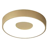 Светильник потолочный LED с пультом Coin 8038 Mantra белый золотой 1 лампа, основание золотое в стиле современный хай-тек с пультом