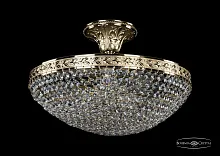 Люстра потолочная хрустальная 19321/35IV G Bohemia Ivele Crystal прозрачная на 4 лампы, основание золотое в стиле классика sp
