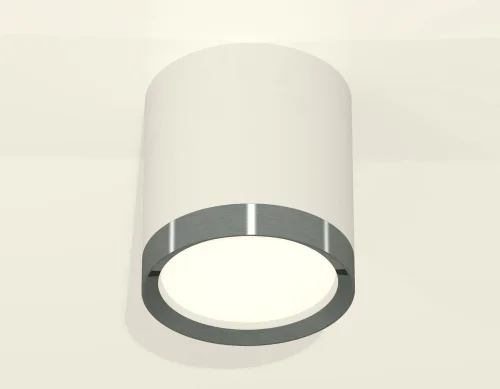 Светильник накладной XS8141006 Ambrella light белый 1 лампа, основание белое в стиле хай-тек круглый фото 2