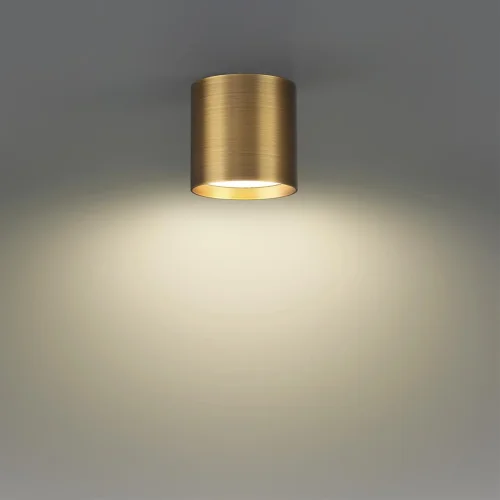 Светильник накладной LED Oben 7128/8CL Odeon Light бронзовый на 1 лампу, основание бронзовое в стиле современный хай-тек круглый фото 4