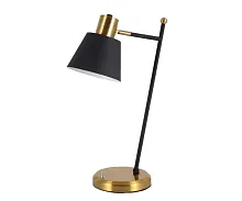 Настольная лампа офисная Арден 07023-1 Kink Light чёрная 1 лампа, основание чёрное металл в стиле кантри лофт современный 