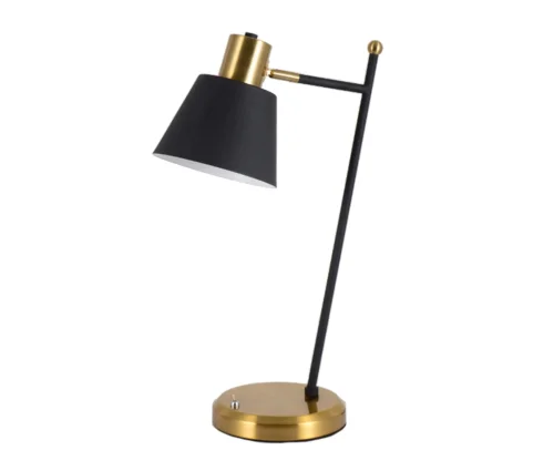 Настольная лампа офисная Арден 07023-1 Kink Light чёрная 1 лампа, основание чёрное металл в стиле современный кантри лофт 