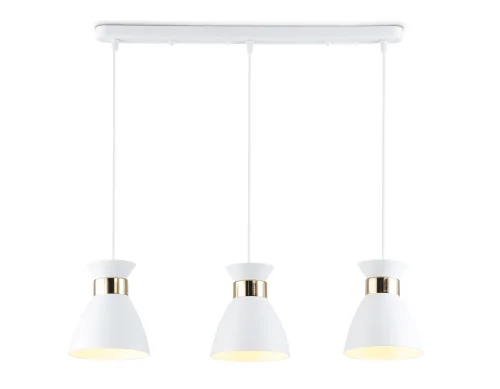 Светильник подвесной TR8466 Ambrella light белый на 3 лампы, основание белое в стиле классический 
