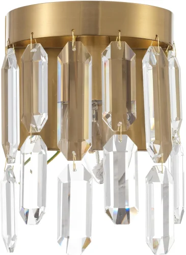 Бра David MR1972-1W MyFar прозрачный на 1 лампа, основание латунь в стиле классический 