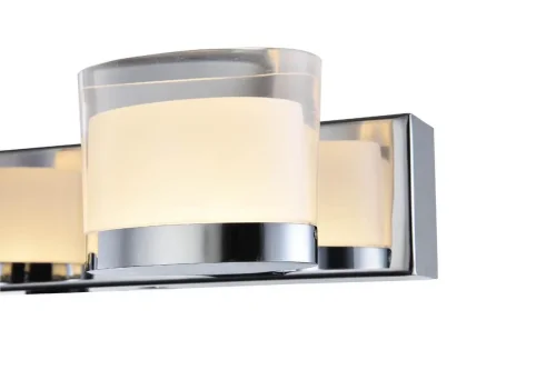 Бра ЛЕД Пиззоли (Pizzoli) VL8223W03 Vele Luce прозрачный на 1 лампу, основание хром в стиле хай-тек фото 3
