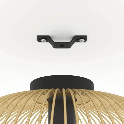 Светильник потолочный Venezuela 900165 Eglo золотой 1 лампа, основание чёрное в стиле лофт современный  фото 3