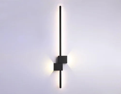Бра LED FL5213 Ambrella light чёрный на 1 лампа, основание чёрное в стиле современный хай-тек отраженный свет фото 5