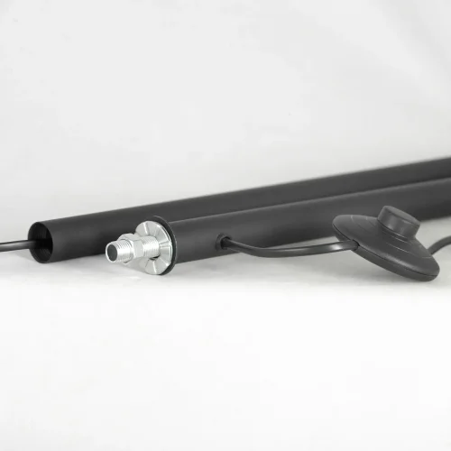 Торшер LSP-0641 Lussole изогнутый чёрный 1 лампа, основание чёрное в стиле современный
 фото 6