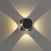 Бра LED Miko 4222/8WL Odeon Light чёрный 1 лампа, основание чёрное в стиле хай-тек современный 